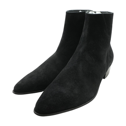 Black Suede Chelsea Boots