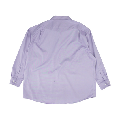 Purple Solid Long Sleeve Button Down