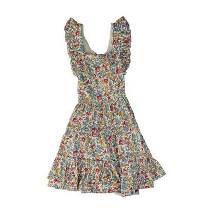 Beige Floral Dress