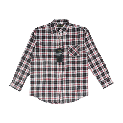 Black Plaid Flannel Button Down