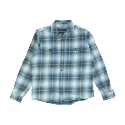 Gray Plaid Flannel Button Down