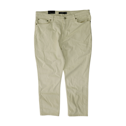 Beige Straight Jeans