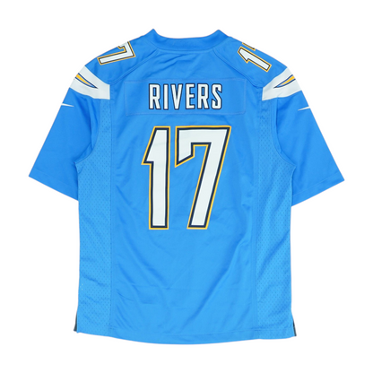 Men's Blue Los Angeles Chargers Short Sleeve Jersey