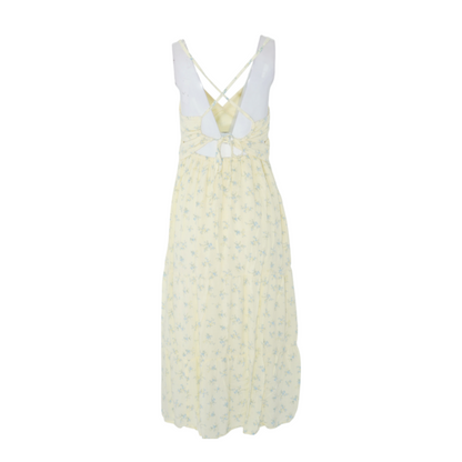 Yellow Floral Maxi Dress