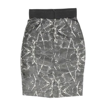 Black Misc Midi Skirt