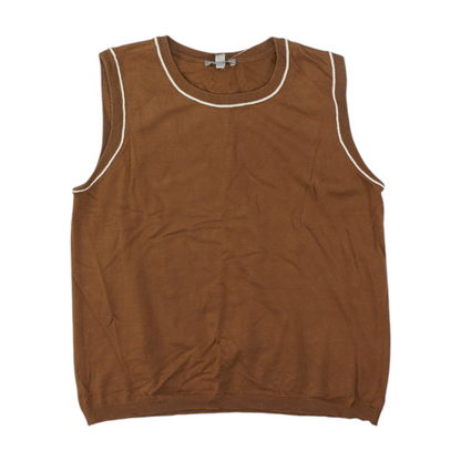 Brown Vest Sweater