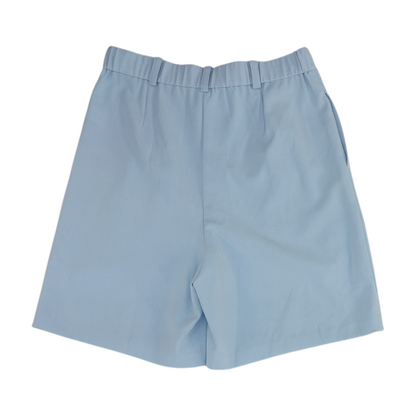 Blue Solid Chino Shorts