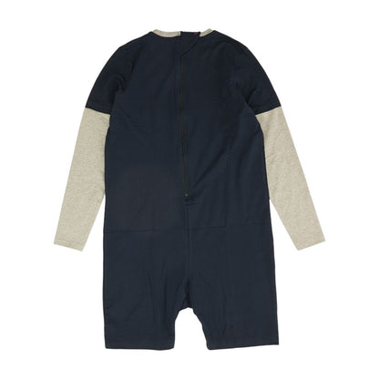 Navy Color Block Romper