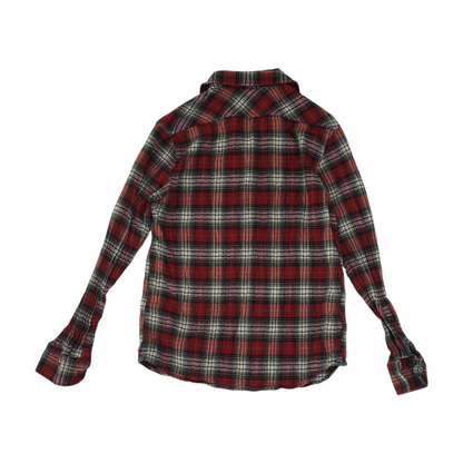 Red Plaid Flannel Button Down