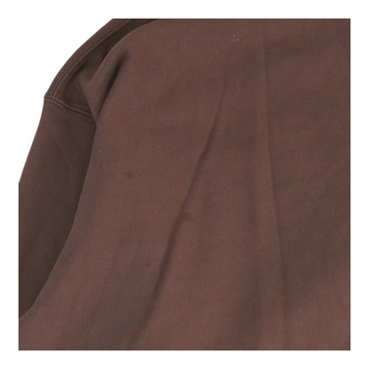 Brown Solid 1/4 Zip Pullover