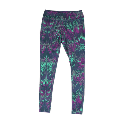 Purple Abstract Active Leggings
