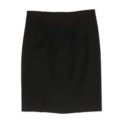 Black Solid Mini Skirt