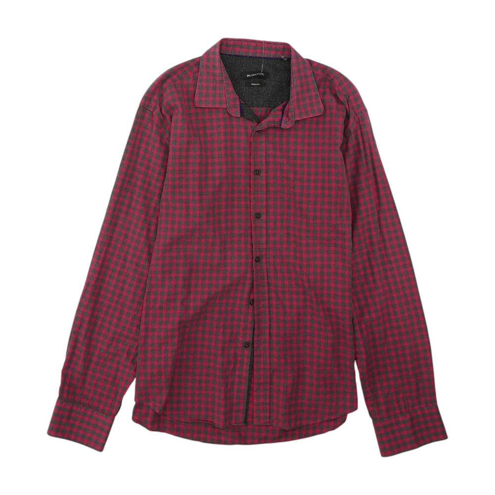 Red Check Long Sleeve Button Down