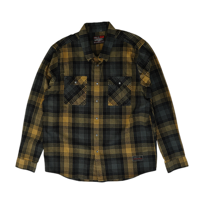 Tan Plaid Flannel Button Down