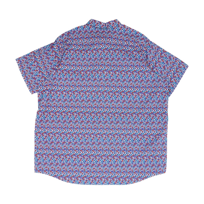 Multi Tall Geometric Short Sleeve Button Down