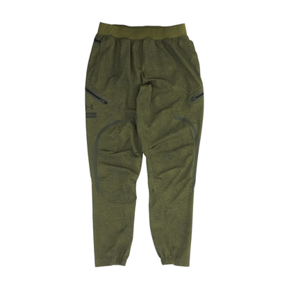 Olive Striped Regular Pants