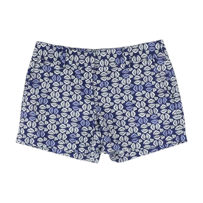 Navy Abstract Chino Shorts