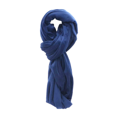 Navy Polyester Infinity Scarf