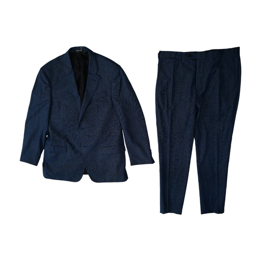 Navy G-Line Virgin-Wool Blend Suit