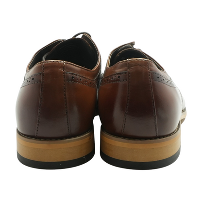 Brown Lace-Up Dress Shoes