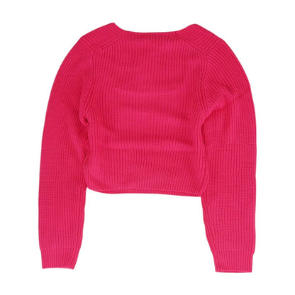 Pink Solid Sweater