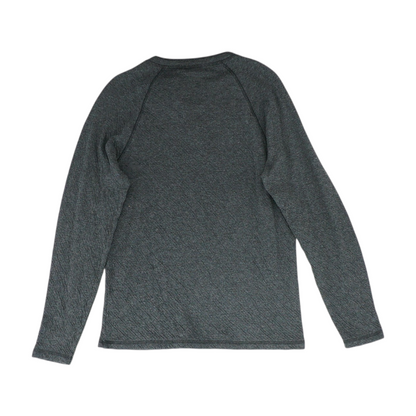 Gray Solid Henley T-Shirt