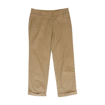 Tan Solid Pants