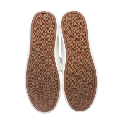 White Low-Top Athletic Shoes
