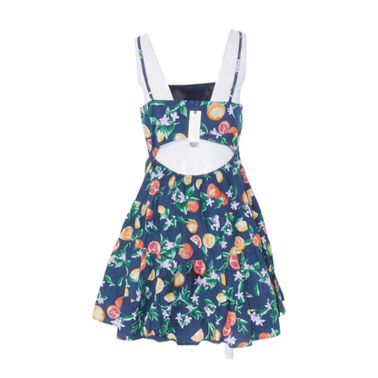 Navy Graphic Mini Dress