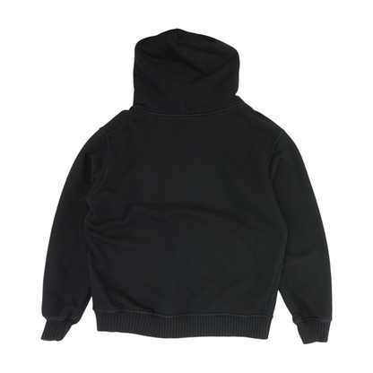 Black Solid Hoodie Pullover