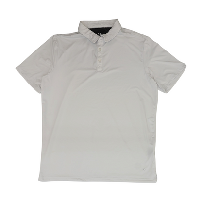 White Solid Short Sleeve Polo