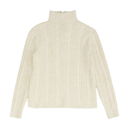 Beige 1/4 Zip Sweater