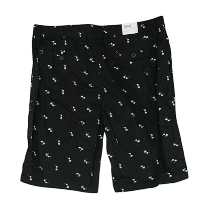 Black Graphic Chino Shorts