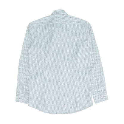 White Misc Long Sleeve Button Down