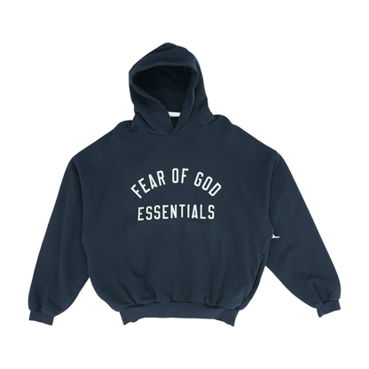 Black Solid Hoodie Pullover