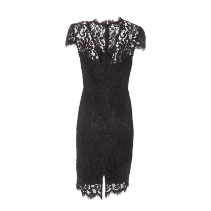 Brown Print Midi Dress