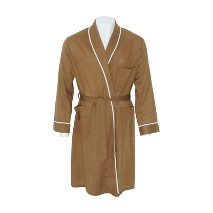 Vintage Brown Solid Robe