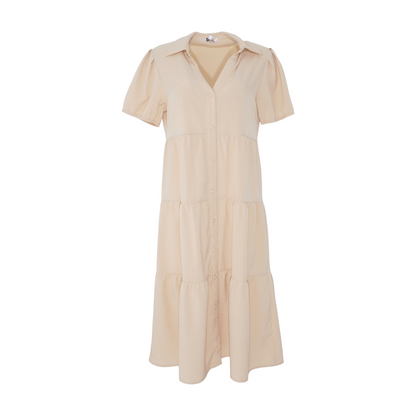 Beige Midi Dress