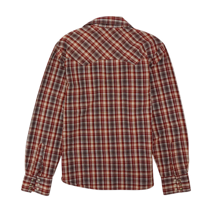 Red Plaid Long Sleeve Button Down