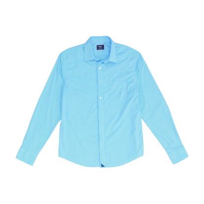 Blue Check Long Sleeve Button Down