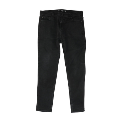 Black Solid Skinny Jeans