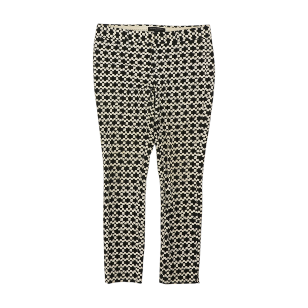 Black Petite Polka Dot Slim Pants