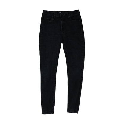 Black Mid Rise Skinny Leg Jeans