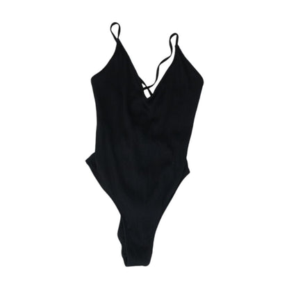 Black Solid One-Piece