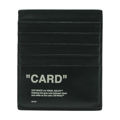 Black Bold Quote Card Holder