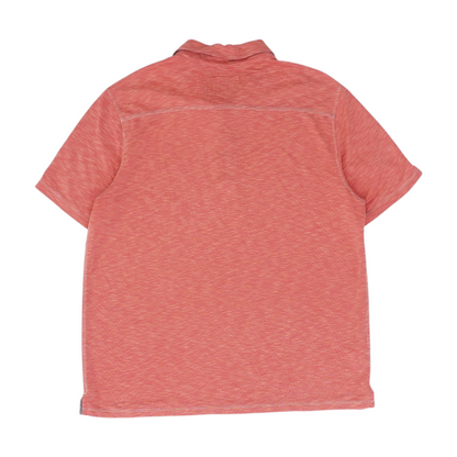 Red Solid Short Sleeve Polo