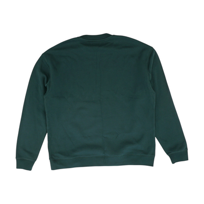 Green Solid Sweatshirt Pullover