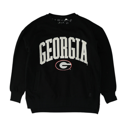 Black Georgia Bulldogs Solid Sweatshirt Pullover