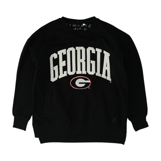 Black Georgia Bulldogs Solid Sweatshirt Pullover
