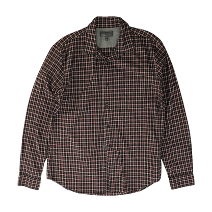 Charcoal Check Long Sleeve Button Down